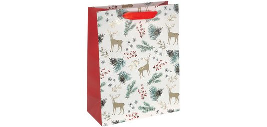 Sac cadeau de Noël 'Christmas Motifs Watercolor' petit