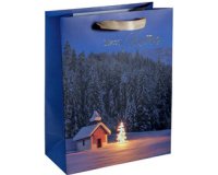 Sac cadeau de Noël 'Christmas Chapel', petit