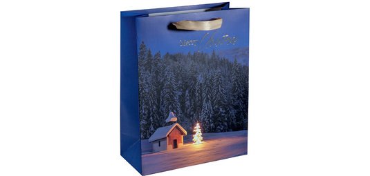 Sac cadeau de Noël 'Christmas Chapel', petit