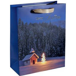 Sac cadeau de Noël 'Christmas Chapel', grand