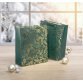 Sac cadeau de Noël 'Golden ornaments on green', grand