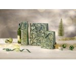 Sac cadeau de Noël 'Golden ornaments on green', grand