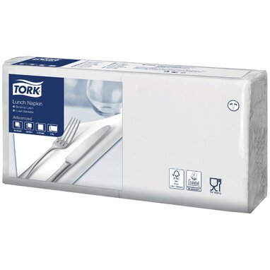 TORK Serviette Lunch, 328 x 325 mm, 3 couches, blanc