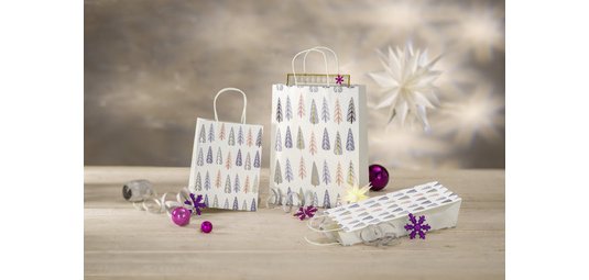 Sac cadeau de Noël 'Pine Trees', petit