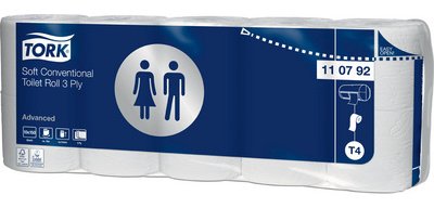 TORK Papier toilette, 3 couches, blanc