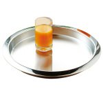 Plateau de service VENGA, rond, argent