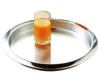 Plateau de service VENGA, rond, argent