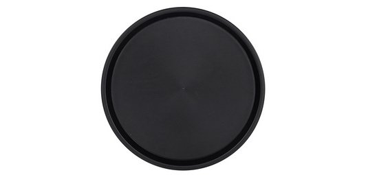 Plateau de service OHIO, rond, noir