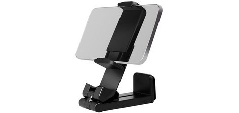 Support pour smartphone, à pince, pliable, noir