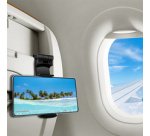 Support pour smartphone, à pince, pliable, noir