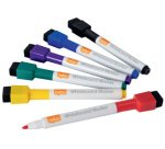 Marqueur pour tableau blanc, pointe ogive, étui de 6