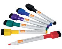 Marqueur pour tableau blanc, pointe ogive, étui de 6