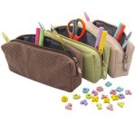 Trousse en velours côtelé