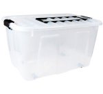 Boîte de rangement HOME BOX, roulettes & poignée