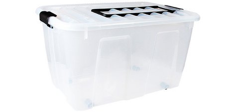 Boîte de rangement HOME BOX, roulettes & poignée