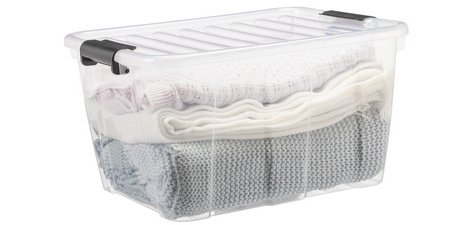 Boîte de rangement HOME BOX, 30 L, transparent
