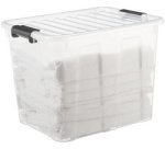 Boîte de rangement HOME BOX, 40 L, transparent