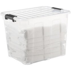 Boîte de rangement HOME BOX, 40 L, transparent