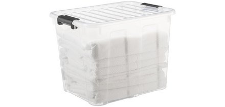Boîte de rangement HOME BOX, 40 L, transparent