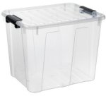 Boîte de rangement HOME BOX, 40 L, transparent