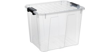 HOME BOX Aufbewahrungsbox, 40 L, transparent