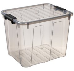 Boîte de rangement HOME BOX, 40 L, gris