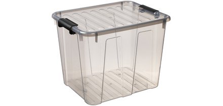 HOME BOX storage box, 40 L, transparent