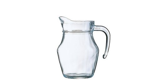Arcoroc Carafe en verre ARC, sans couvercle, 1 l