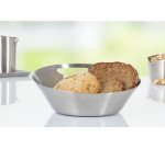 Corbeille à pain et à service VISTA, rond, argent