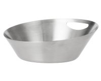 Corbeille à pain et à service VISTA, rond, argent