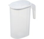 Pichet, 1,5 litre, transparent/blanc