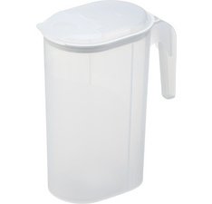 Pichet, 1,5 litre, transparent/blanc