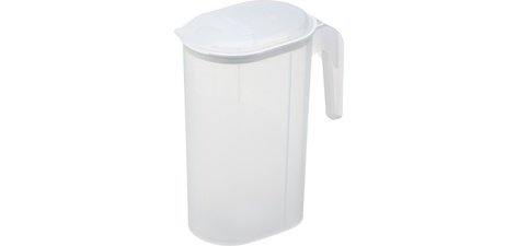Pichet, 1,5 litre, transparent/blanc