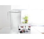 Pichet, 1,5 litre, transparent/blanc