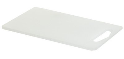 Cutting board with juice groove, white