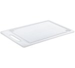 Planche à découper avec rainure à jus, blanc