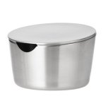 Sucrier avec couvercle VISTA, rond, argent