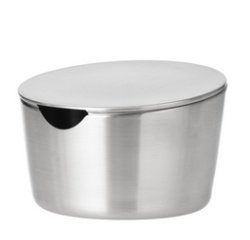 Sucrier avec couvercle VISTA, rond, argent