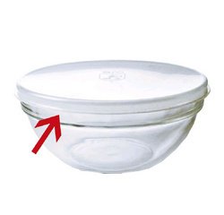 Arcoroc deksel voor stapelbare kom, 140 mm