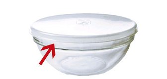 Couvercle pour bol en verre Arcoroc