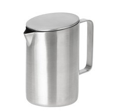 Pot à lait avec couvercle VISTA, rond, argent