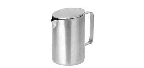 Pot à lait avec couvercle VISTA, rond, argent