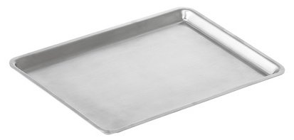 Plateau de service VISTA, rectangulaire, argent