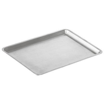 Plateau de service VISTA, rectangulaire, argent