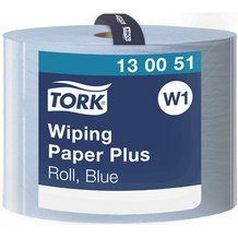 TORK Rouleau nettoyant multi-usage, 2 couches, 510 m, bleu