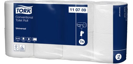 TORK Papier toilette, 2 couches, blanc