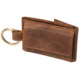 Mini porte-monnaie, en cuir, marron