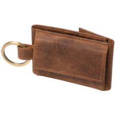 Mini porte-monnaie, en cuir, marron