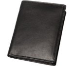 Portefeuille, format portrait, en cuir, marron