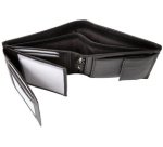 Portefeuille, format portrait, en cuir, marron